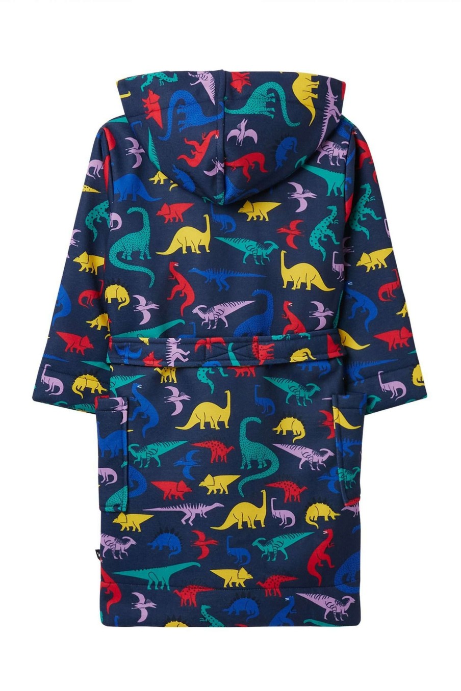 Apparel * | Joules Blue Starlight Fleece Lined Dressing Gown Cut Price