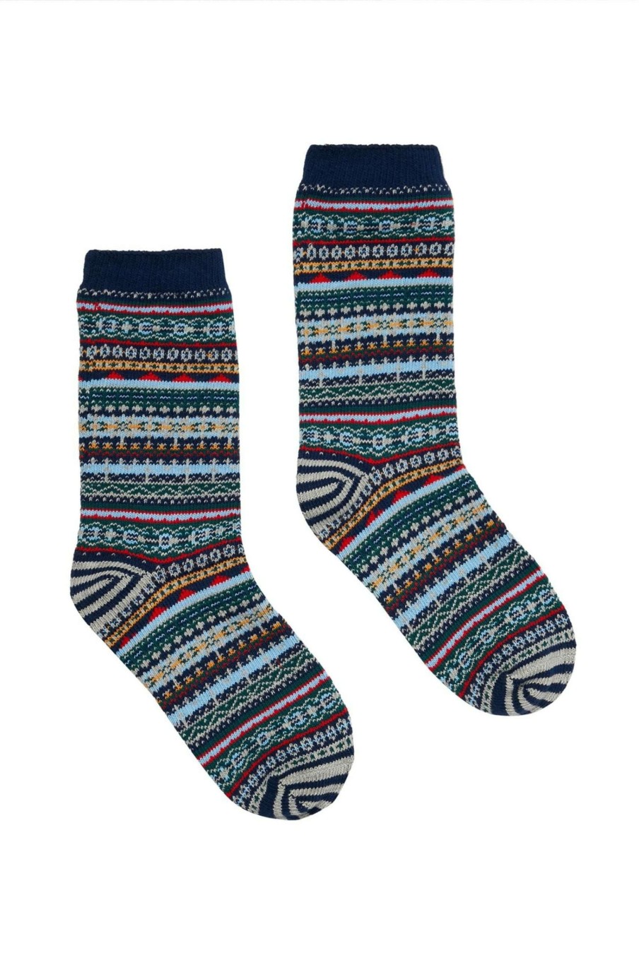 Accessories * | Joules Red Fairisle Fairisle Boot Socks Online Store