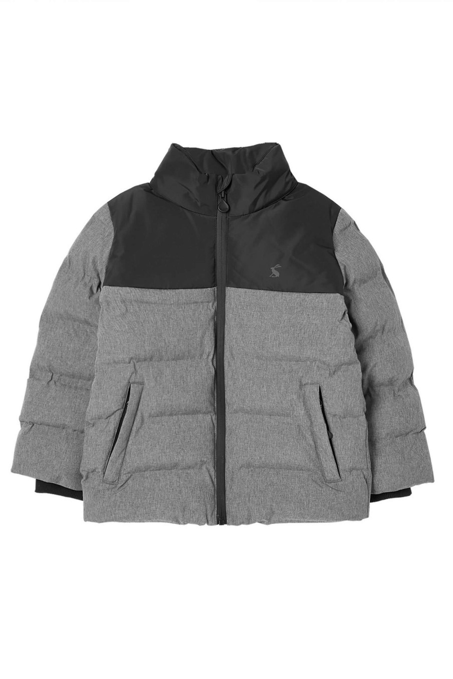 Apparel * | Joules Grey Drew Waterproof Marl Padded Jacket Free Delivery