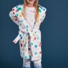 Apparel * | Joules Daydream Fleece White Dressing Gown Shop