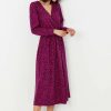 Apparel * | Joules Pink Scarlett Jersey Wrap Dress Cheap Online