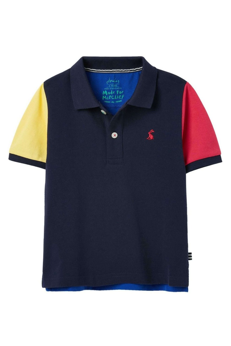 Apparel * | Joules Blue Hotchpotch Woody Hotchpotch Polo Shirt Shop