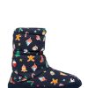 Accessories * | Joules Junior Blue Padabout Slipper Socks Clearance Sale