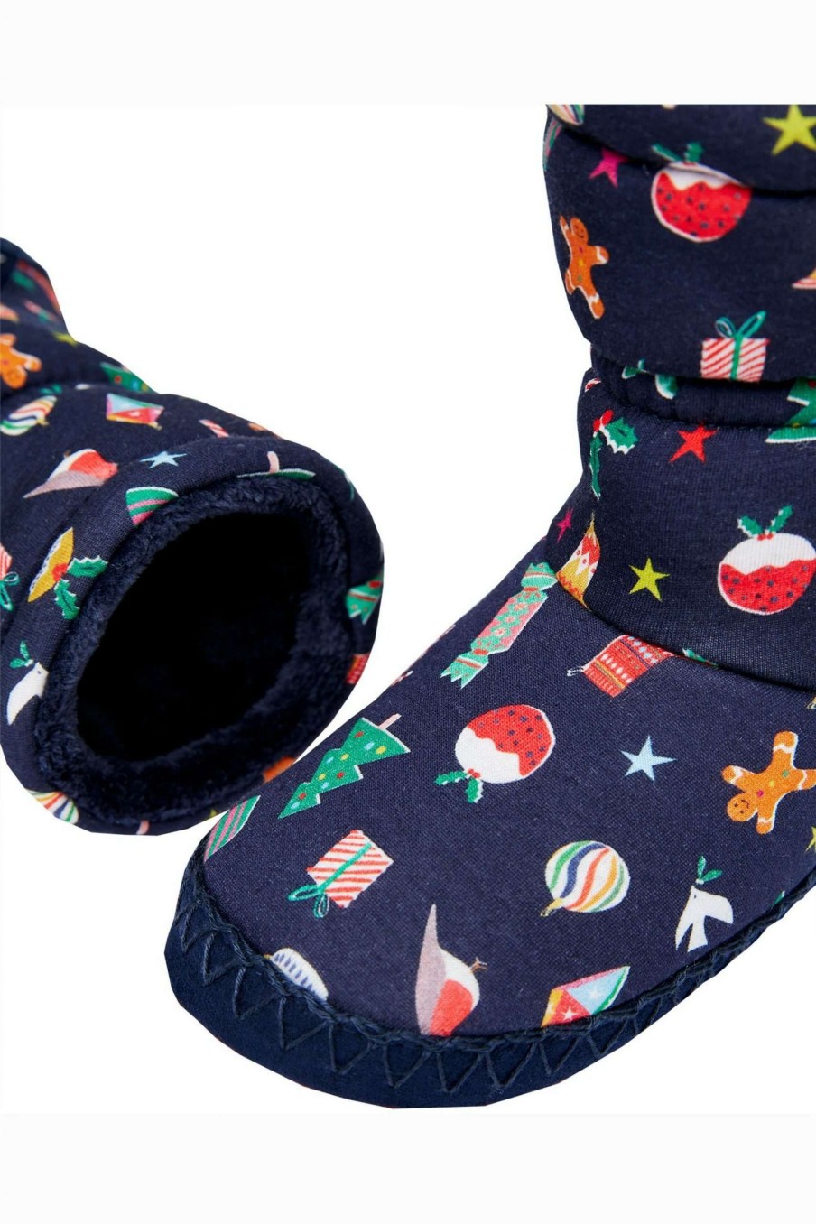 Accessories * | Joules Junior Blue Padabout Slipper Socks Clearance Sale