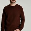 Apparel * | Joules Red Glenbay Donegal Crew Neck Jumper Closeout Sale