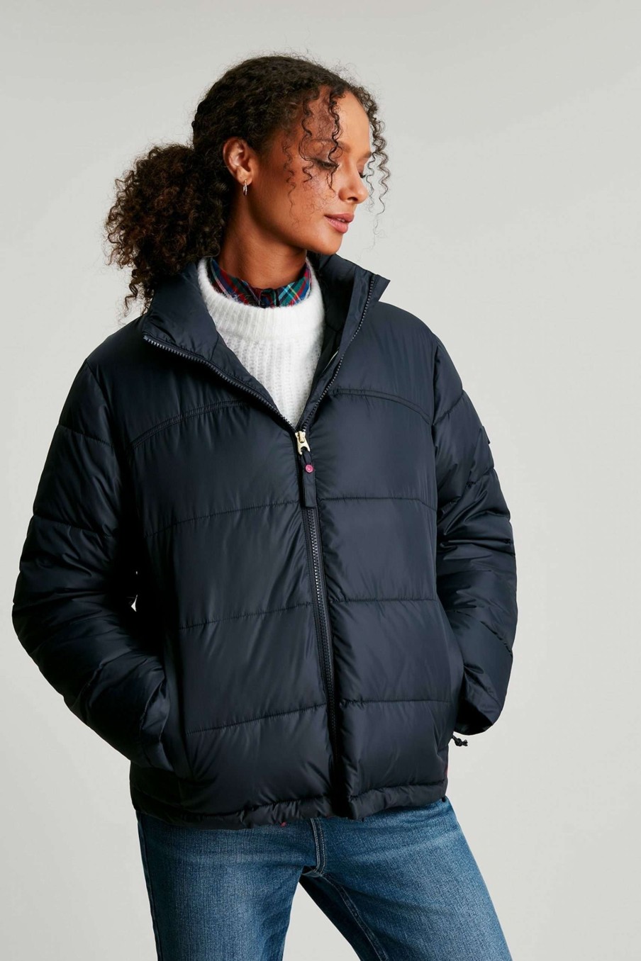 Apparel * | Joules Blue Elberry Super Puffer Jacket Popular