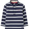 Apparel * | Joules Blue Winter Dale Fleece Lined Overhead Sweatshirt Hot Selling