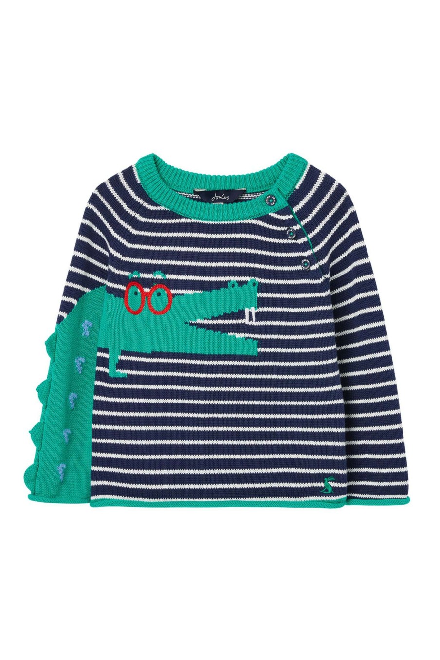 Apparel * | Joules Blue Winnie Intarsia Jumper Cut Price