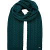 Accessories * | Joules Blue Elena Cable Knit Scarf Classical