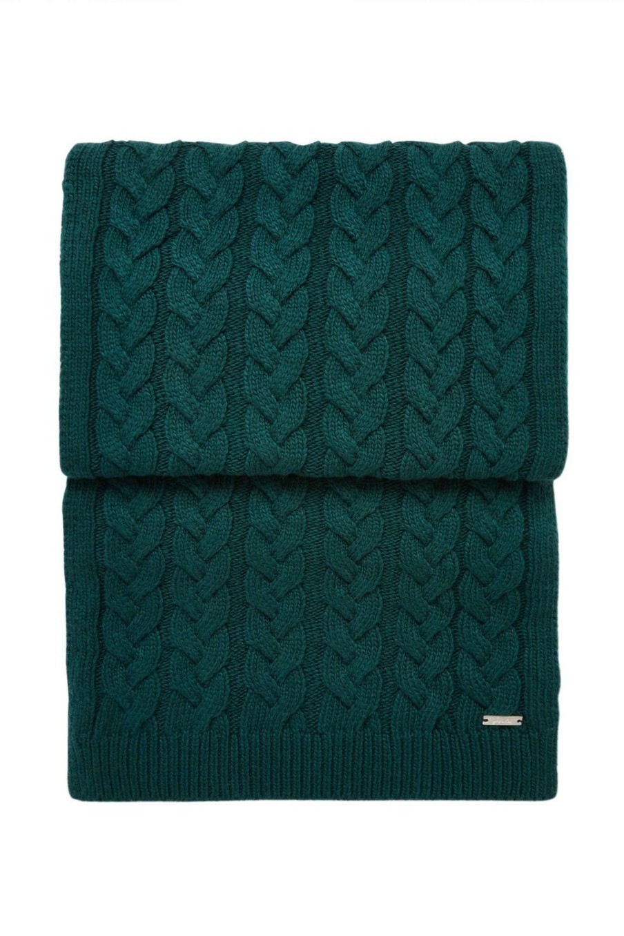 Accessories * | Joules Blue Elena Cable Knit Scarf Classical